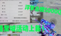 cfm花费钻石活动最新爆料